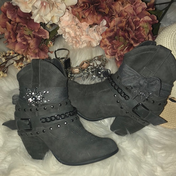 not rated grey boots